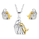 Charger l'image dans la galerie, Amore Mio™ | Collier Canin Félin + Boucles d’oreilles assorties offertes