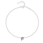 Charger l'image dans la galerie, Bracelet de cheville "Initiale" ~ Argent