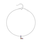 Charger l'image dans la galerie, Bracelet de cheville "Initiale" ~ Argent