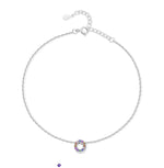 Charger l'image dans la galerie, Bracelet de cheville "Initiale" ~ Argent