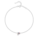 Charger l'image dans la galerie, Bracelet de cheville "Initiale" ~ Argent