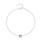 Charger l'image dans la galerie, Bracelet de cheville "Initiale" ~ Argent