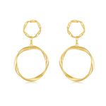 Charger l'image dans la galerie, Boucles "Cercles Suspendus" ~ Argent / Or