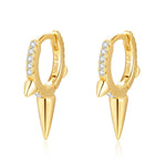 Charger l'image dans la galerie, Boucles "Shiny Spike" ~ Argent Sterling