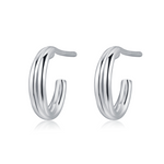 Charger l'image dans la galerie, Boucles "Joint" ~ Argent Sterling