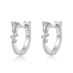 Charger l'image dans la galerie, Boucles "Rosier" ~ Argent Sterling