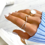 Charger l'image dans la galerie, Bague "Vague de Lahar" ~ Argent Sterling