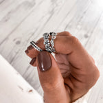 Charger l'image dans la galerie, Bague "Marguerites" ~ Argent Sterling