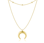 Charger l'image dans la galerie, Collier "Style Lune" ~ Rose/Argent/Or