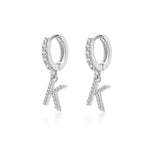 Charger l'image dans la galerie, Boucles "Initiale Hoops" ~ Argent Sterling