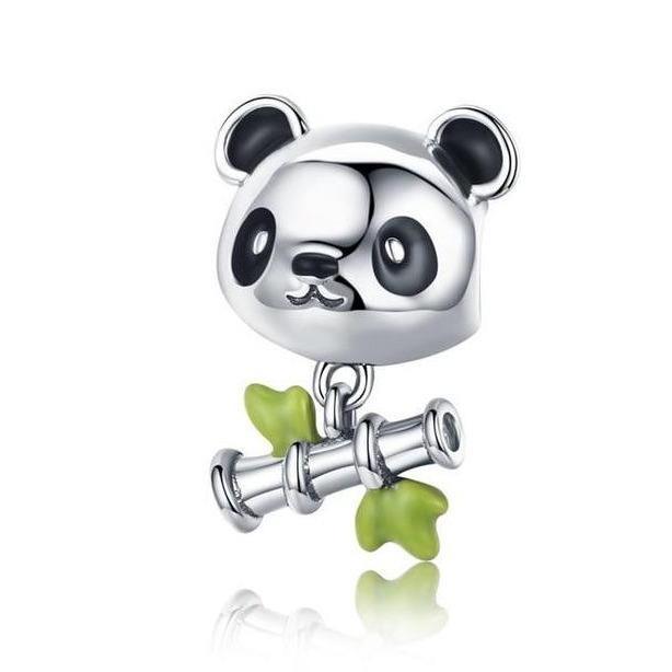 Perle "Bamboo Bear" ~ Argent Sterling