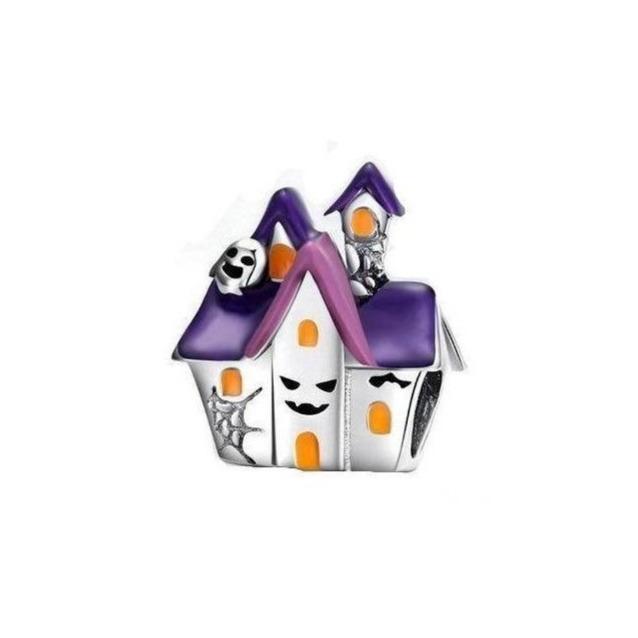 Perle "Maison d'Halloween" ~ Argent Sterling