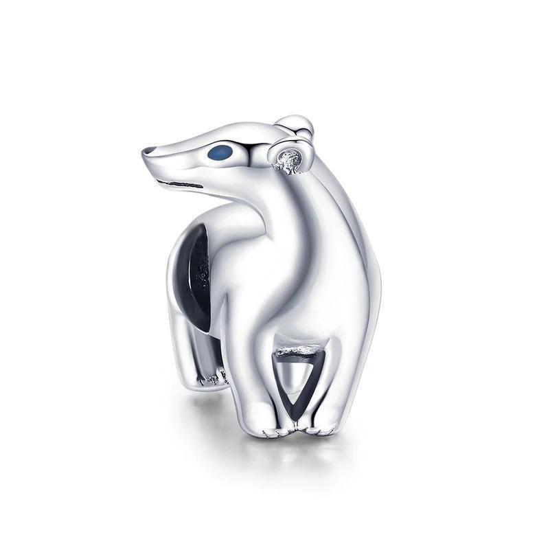Perle "Ours Polaire" ~ Argent Sterling
