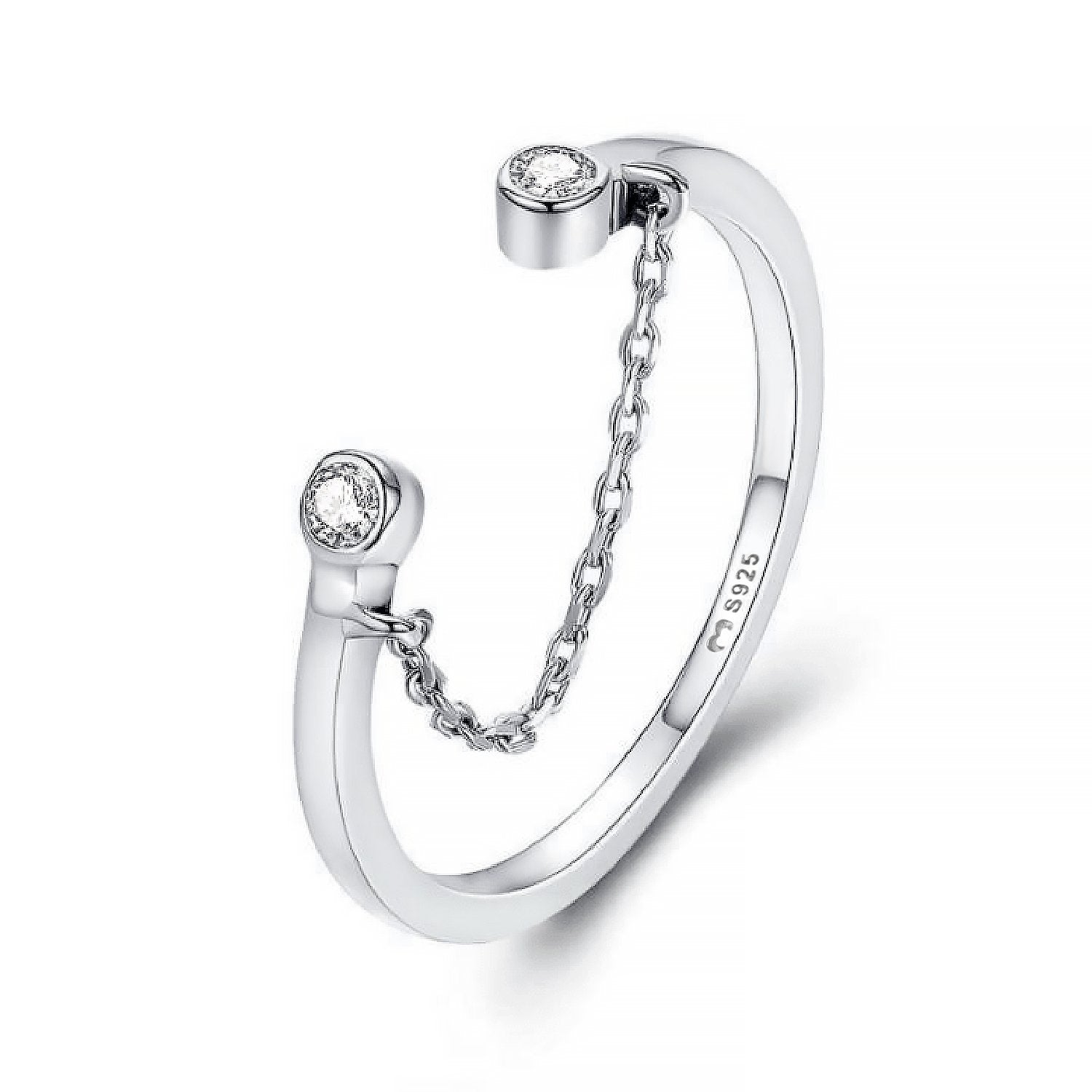 Bague "Petite Chaîne" ~ Argent Sterling
