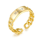 Charger l'image dans la galerie, Bague "Chaînes" ~ Argent Sterling