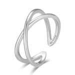 Charger l'image dans la galerie, Bague Midi "Double" ~ Argent Sterling