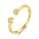 Charger l'image dans la galerie, Bague Midi "Twins" ~ Argent Sterling