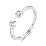 Charger l'image dans la galerie, Bague d'orteil "Twins" ~ Argent Sterling