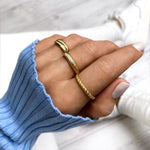 Charger l'image dans la galerie, Bague "Plissage" ~ Argent Sterling