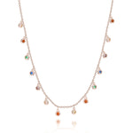 Charger l'image dans la galerie, Collier "Arc-en-ciel" ~ Or / Argent / Rose