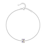 Charger l'image dans la galerie, Bracelet de cheville "Initiale" ~ Argent