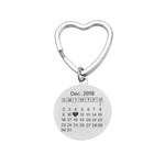 Charger l'image dans la galerie, Porte-clés "Cœur" ~ Date Personnalisable