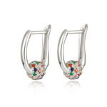 Charger l'image dans la galerie, Boucles "Couleurs Fantaisie" ~ Argent Sterling