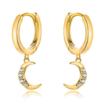 Charger l'image dans la galerie, Boucles "Petites Lunes" ~ Argent Sterling