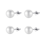 Charger l'image dans la galerie, Boucles "Perles" ~ Argent Sterling