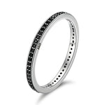 Charger l'image dans la galerie, Bague "Fine Black" ~ Argent Sterling
