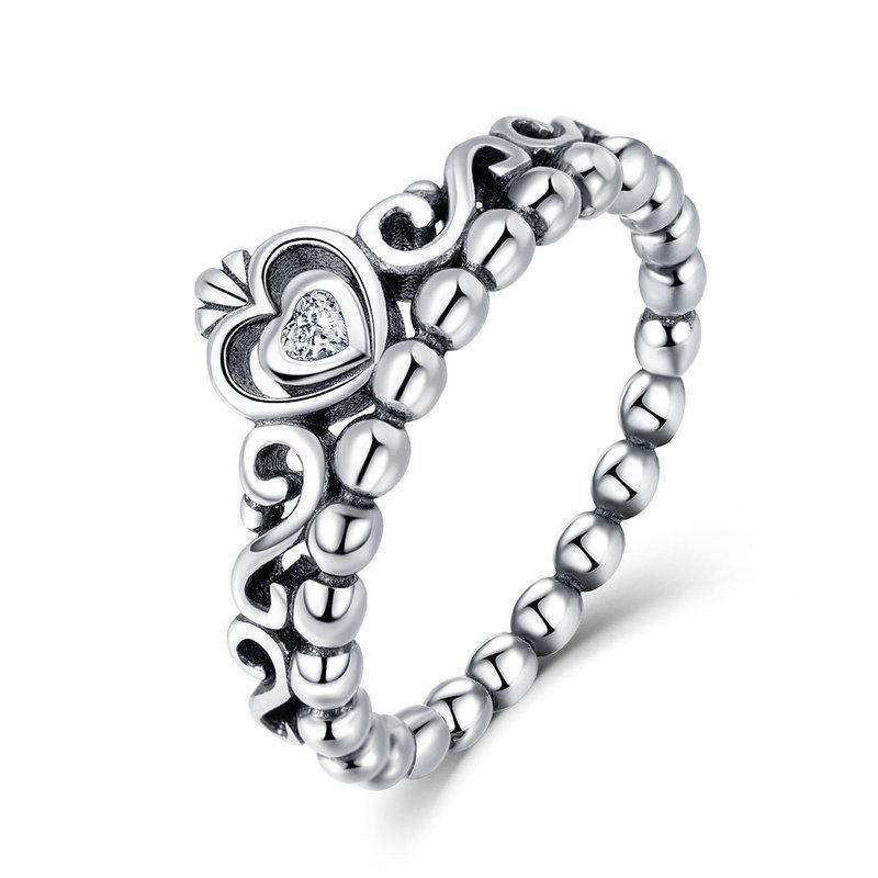 Bague "Reine Brillante" ~ Argent Sterling