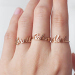 Charger l'image dans la galerie, Bague "Nom" ~ Personnalisable