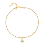 Charger l'image dans la galerie, Bracelet de cheville "Amulette" ~ Argent/Or