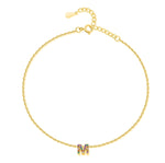 Charger l'image dans la galerie, Bracelet de cheville "Initiale" ~ Or