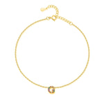 Charger l'image dans la galerie, Bracelet de cheville "Initiale" ~ Or