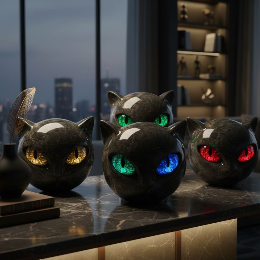 Genos™ | Sculpture Œil de Chat + 1  Œil de Chat Offert