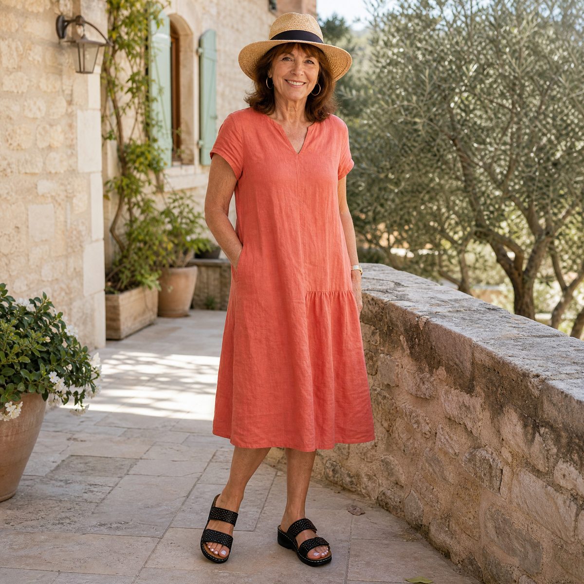 Cliente porte la Balea sur terrasse provençale