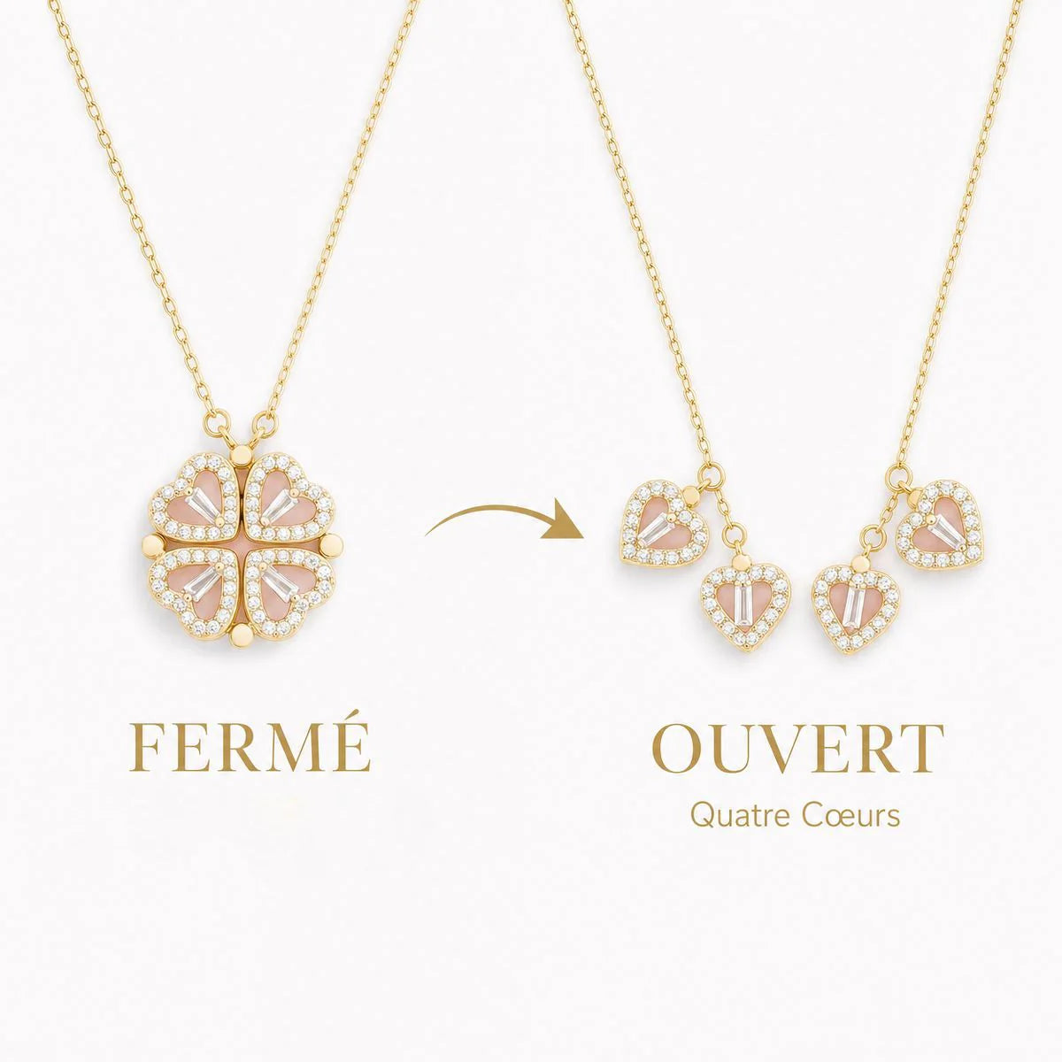 Collier Cœur de Printemps | Nouvelle Collection + Boucles d'oreilles offertes