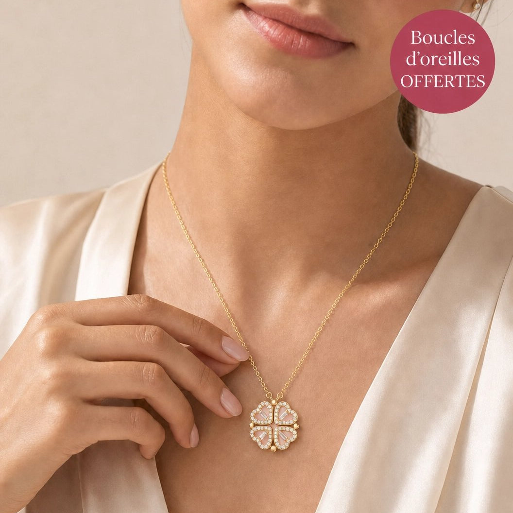 Collier Cœur de Printemps | Nouvelle Collection + Boucles d'oreilles offertes