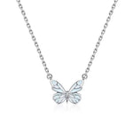 Charger l'image dans la galerie, Collier papillon argenté
