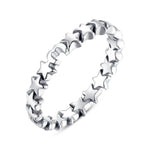 Charger l&#39;image dans la galerie, Bague &quot;Étoiles&quot; ~ Argent Sterling
