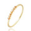 Bague "Orange" ~ Argent Sterling