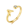 Bague "Top Lettre" ~ Argent Sterling
