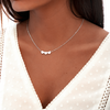 Collier "Cœurs - 3 Times Love" ~ Argent / Rose