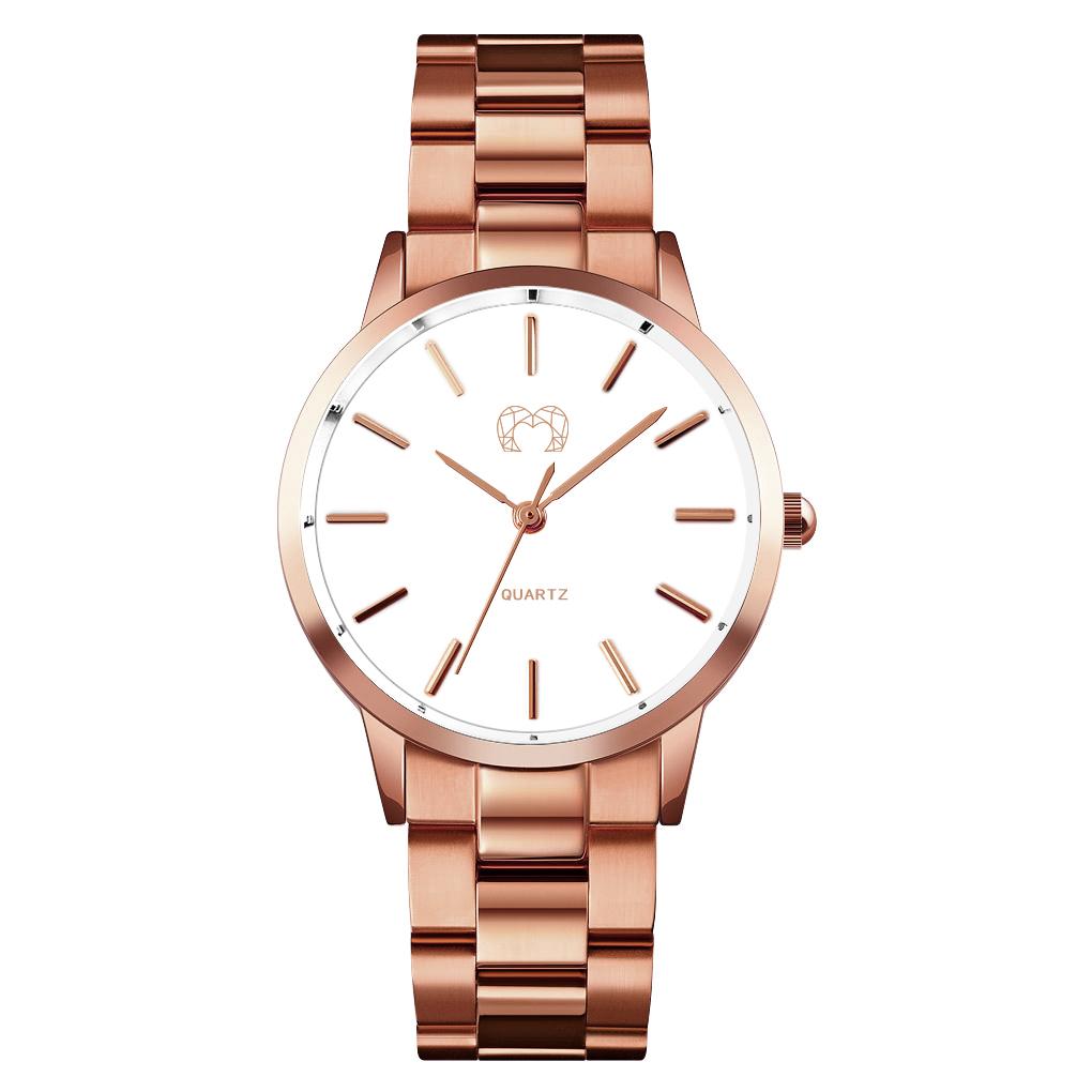 Montre "Californie" ~ Rose Blanc