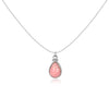 Collier "Goutte Rose" ~ Argent Sterling