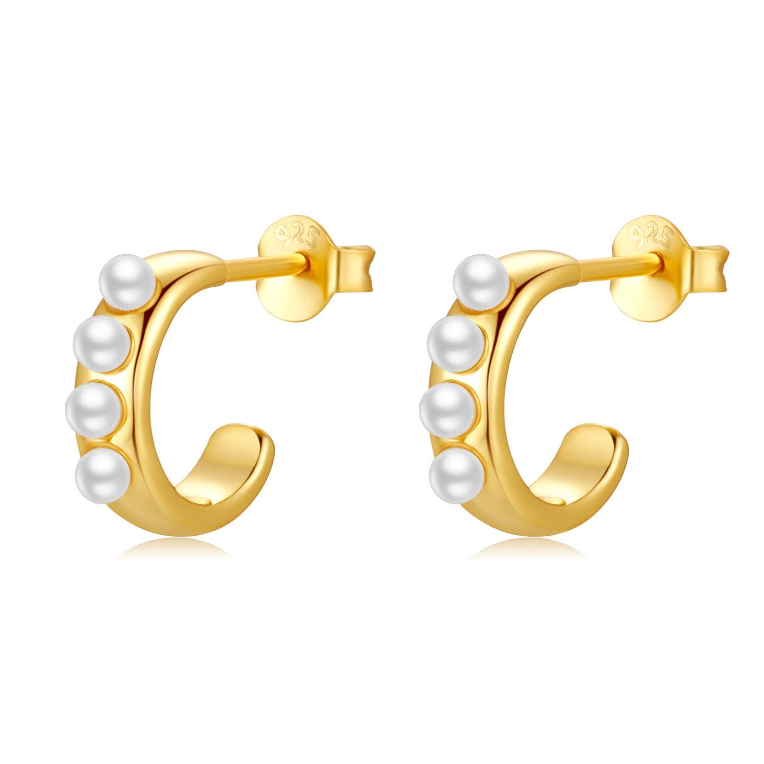 Boucles "South Pearl" ~ Argent Sterling