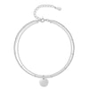 Bracelet de cheville "Divine" ~ Argent / Or