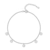 Bracelet de cheville "Cercles" ~ Argent / Or / Rose