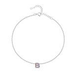 Charger l&#39;image dans la galerie, Bracelet de cheville &quot;Initiale&quot; ~ Argent
